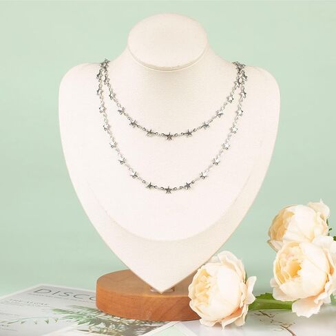 UMAOKANG 5 Meters Stainless Steel Jewelry Chain for Jewelry Making Lip Bead Link Chain Women Necklace Bracelet DIY Jewelry Chain Roll in Saudi Arabia