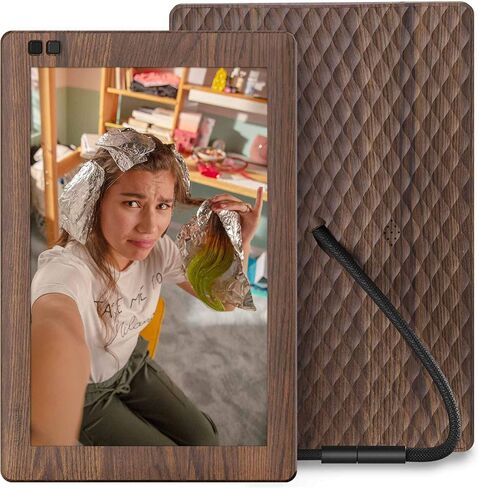 Nixplay Smart Digital Picture Frame I 8 inch I Black I WiFi I Shared Family Playlists I Mobile App, Email I Preload Content for a Gifted Frame in Saudi Arabia