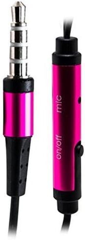 سماعات أذن/سماعات أذن عالمية باللون الوردي الساخن من باستيكس (3 قطع)، سماعات رأس ستيريو 3.5 ملم داخل الأذن، كابل مقاوم للتشابك، مع سماعات أذن ميكروفون مدمجة لأجهزة iPhone iPod iPad Samsung Android Mp3 Mp4 والمزيد in Kuwait