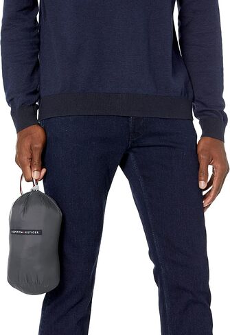Tommy Hilfiger Men's Ultra Loft Lightweight Packable Puffer Jacket (Standard and Big & Tall), Red, Medium in Saudi Arabia