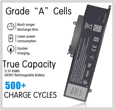 GK5KY Laptop Battery for Dell Inspiron 11 3147 3148 3152 3157 3153 3158 13 13-7359 7353 7352 7347 7348 15 15-7558 7568 Series Notebook Type 92NCT 4K8YH 04K8YH 092NCT Batteries. in Saudi Arabia