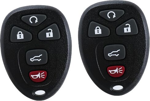 فوب للتحكم عن بعد للدخول بدون مفتاح لـ 2007-2016 Chevy Suburban Tahoe Traverse B uick Enclave Cadillac Escalade GMC Acadia Yukon (OUC60270، OUC60221) 5Btn 2 Pack in Saudi Arabia