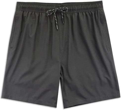 7" Mens Compression Swim Shorts,Men Bathing Suit with Boxer Brief Liner with air Holes 20.5" Outseam(Red,X-Large) in Kuwait