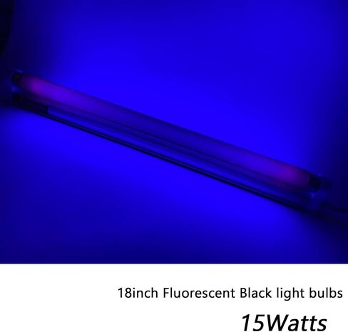 Goandwin 2 Pack 18 inch F15T8/BL 350BL Replacement Black Light Blue Bulbs, F15W T8 BL Linear Fluorescent Lamps in Saudi Arabia