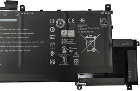 TVKGH 88Wh 7334mAh 6 خلايا بديلة لبطارية Dell Latitude 9510 9520 / Latitude 9520 2-in-1 Series Laptop N7HT0 V5K68 N2NLL HYMNG 08NFC7 N2NLL N7HTO 0PKW00 089GNG 0HYMNG 11.4V in Saudi Arabia