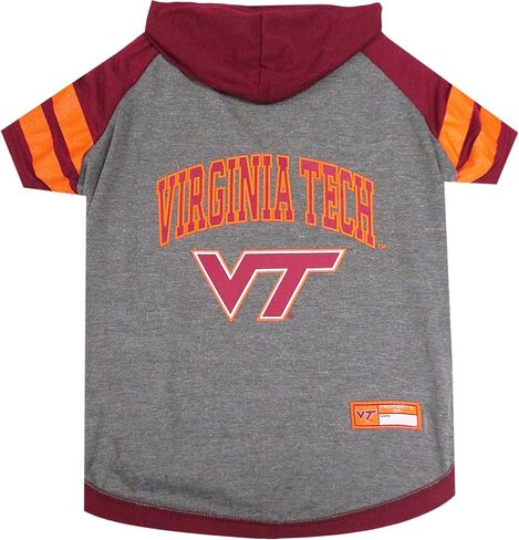 Pets First Hoodie for Dogs & Cats, Small. | Collegiate Licensed Dog Hoody Tee Shirt | Sports Hoody T-Shirt for Pets | College Sporty Dog Hoodie Shirt, IND-4044-SM in Saudi Arabia