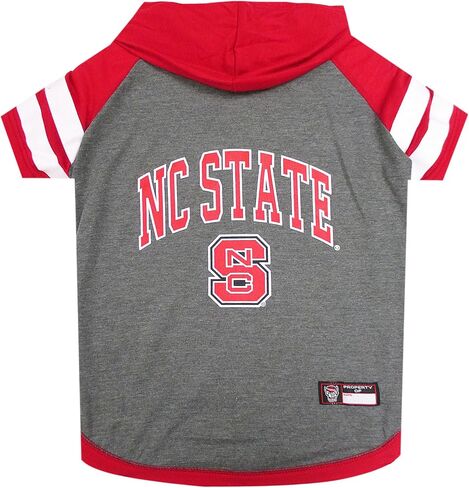 Pets First Hoodie for Dogs & Cats, Small. | Collegiate Licensed Dog Hoody Tee Shirt | Sports Hoody T-Shirt for Pets | College Sporty Dog Hoodie Shirt, IND-4044-SM in Saudi Arabia