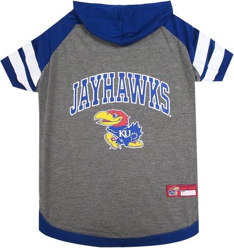 Pets First Hoodie for Dogs & Cats, Small. | Collegiate Licensed Dog Hoody Tee Shirt | Sports Hoody T-Shirt for Pets | College Sporty Dog Hoodie Shirt, IND-4044-SM in Saudi Arabia
