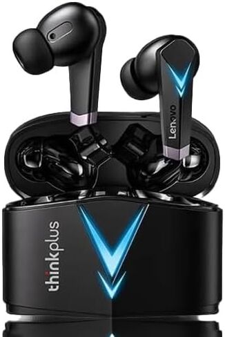 سماعات أذن لاسلكية أصلية LP6 Thinkplus، سماعات أذن للألعاب BT Wireless Bass TWS، رياضية، مقاومة للعرق، سماعات أذن وسماعات رأس وملحقات (أسود - أزرق) in Saudi Arabia