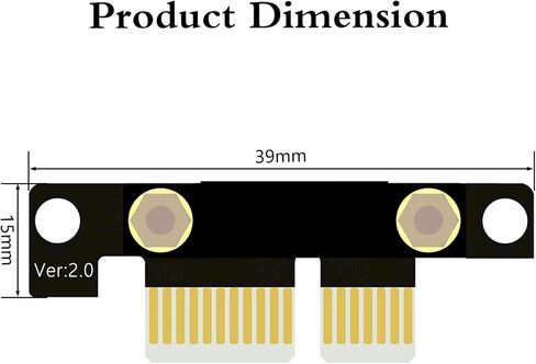 PCI-E Riser PCI-E x1 تمديد كابل Pcie تمديد تمديد كابلات محول منفذ (20 سنتيمتر 180 درجة)-نسخة الترقية in Kuwait