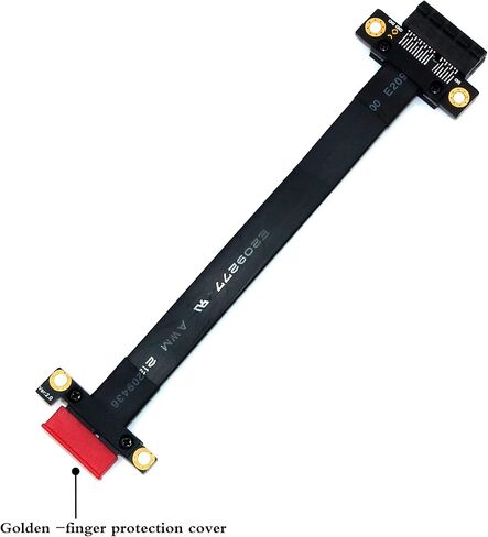 PCI-E Riser PCI-E x1 تمديد كابل Pcie تمديد تمديد كابلات محول منفذ (20 سنتيمتر 180 درجة)-نسخة الترقية in Kuwait