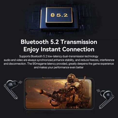 UMIDIGI Ablebuds Free Hybrid Active Noise Cancelling Wireless Earbuds, ANC Earphones with Transparency Mode，Stereo Bass Earphones IP55 Waterproof Sport Ear Buds 27H Playtime Built-in 3 Mic Headset in Saudi Arabia