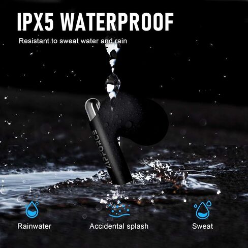 ZIPFORCE True Wireless Earbuds, Fully in-Ear Bluetooth 5.3 Headphones 4-Mics ANC ENC Clear Call, Bluetooth Earbuds Touch Control 40 Playtime, IPX6 Waterproof TWS, Light-Weight Earphones, Black in Saudi Arabia