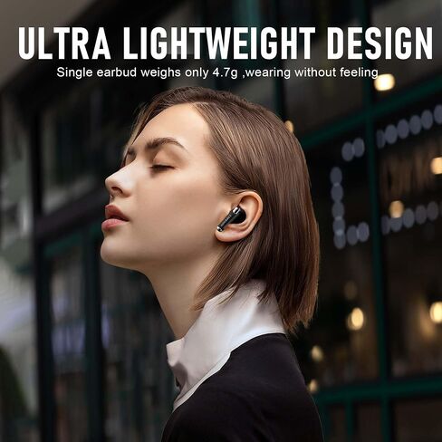ZIPFORCE True Wireless Earbuds, Fully in-Ear Bluetooth 5.3 Headphones 4-Mics ANC ENC Clear Call, Bluetooth Earbuds Touch Control 40 Playtime, IPX6 Waterproof TWS, Light-Weight Earphones, Black in Saudi Arabia