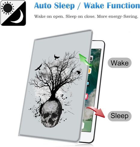 حافظة رفيعة لهاتف Samsung Galaxy Tab A8 10.5 2022 مع غطاء حامل قابل للتعديل مع غطاء ذكي للتنشيط/النوم التلقائي لهاتف Samsung Galaxy A8 10.5 بوصة (SM-X200/X205/X207) - طباعة جلد الفهد in Kuwait