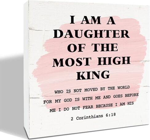 Christian Sign, Rustic Box Sign Decor Tabletop, Decorative Wooden Box Sign, Christian Decor for Home Living Room, Bedroom Decor, Office Decor, Lamentations 3:21-23 Sign, Faithfulness Sign in Saudi Arabia