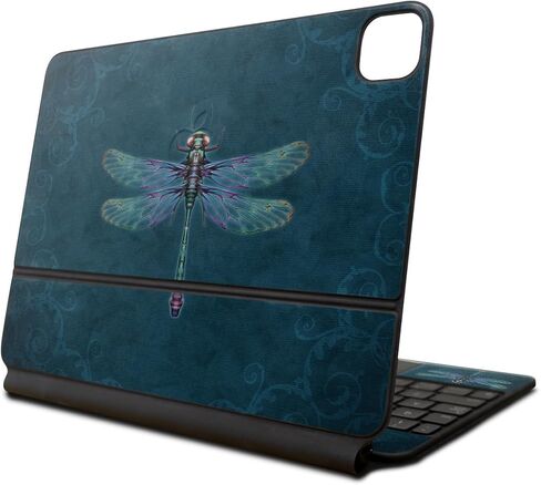 Skin Compatible with Apple Magic Keyboard for iPad Pro 13‑inch (M4) 2024 - Vibrant Dragonfly - Premium 3M Vinyl Protective Wrap Decal Cover - Easy to Apply | Crafted in The USA by MightySkins in Saudi Arabia