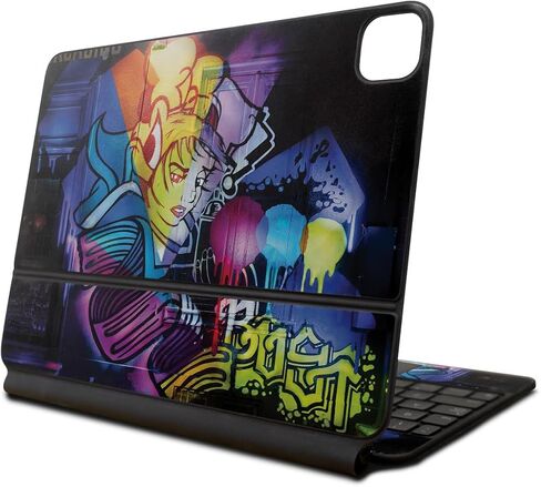 Skin Compatible with Apple Magic Keyboard for iPad Pro 13‑inch (M4) 2024 - Vibrant Dragonfly - Premium 3M Vinyl Protective Wrap Decal Cover - Easy to Apply | Crafted in The USA by MightySkins in Saudi Arabia