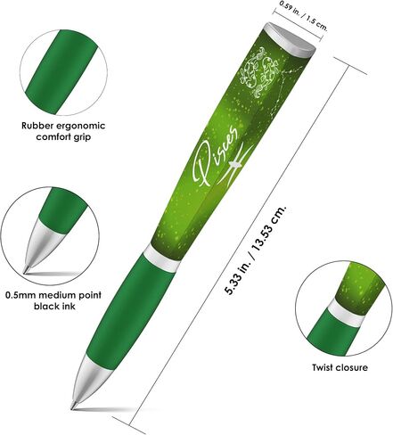 قلم حبر جاف بعلامة زودياك (قلم واحد، 3 جوانب) هدية قلم زودياك، تصميم كوكبة أقلام رائعة، هدايا زودياك أقلام جميلة - أقلام فاخرة هدايا تنجيم رائعة للنساء والرجال (قلم السرطان) in Kuwait