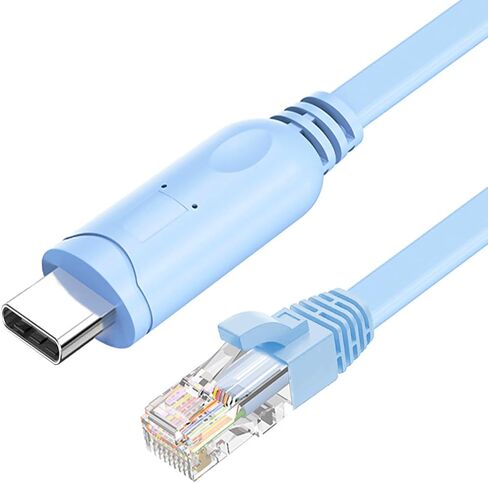 كابل وحدة تحكم USBC من JUEJUEZI بطول 5 أقدام، كابل وحدة تحكم USB C إلى RJ45، كابل محول شبكة إيثرنت LAN، متوافق مع أجهزة الكمبيوتر المحمولة والأجهزة اللوحية وجهاز التوجيه والمحول ونظام التشغيل Windows 7 و8,10 in Saudi Arabia