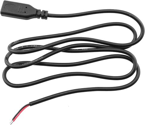 DGZZI USB نوع C كابل ضفيرة 2 قطعة 1 متر/3.2ft 22AWG USB-C التوصيل إلى 2 دبوس سلك مكشوف موصل نهاية مفتوحة DIY بها بنفسك ، نوع C ذكر in Kuwait