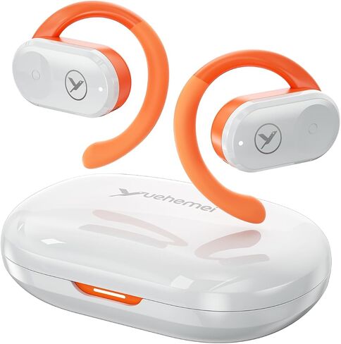 Open-Ear Headphones, Wireless Bluetooth 5.3 Earbuds, Comfort and Stable Fit, 16.2mm Drivers, Clear Calls, Sweat Proof, 30H Playtime, Compatible with iPhone & Android (Grey-Black) in Saudi Arabia