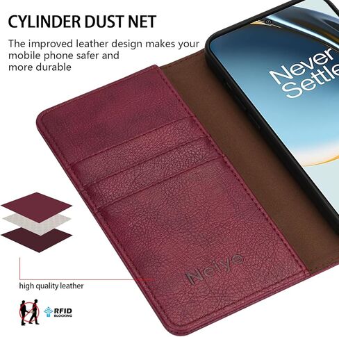 Compatible with OnePlus Nord N30 5G Wallet Case with RFID Blocking Closure Card Slots Protective PU Leather Stand Phone Cover for OnePlus Nord N30 Case Wallet(6.72 inch-Rose Red) in Saudi Arabia