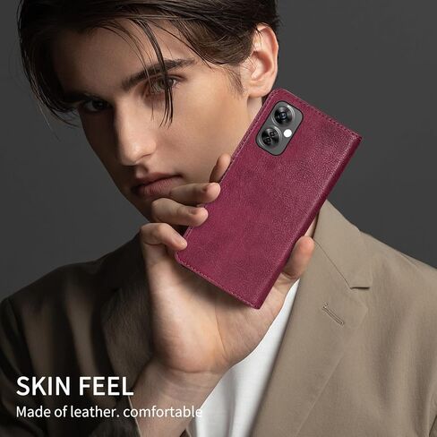 Compatible with OnePlus Nord N30 5G Wallet Case with RFID Blocking Closure Card Slots Protective PU Leather Stand Phone Cover for OnePlus Nord N30 Case Wallet(6.72 inch-Rose Red) in Saudi Arabia