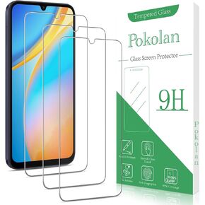 Pokolan [3-Pack] Screen Protector for Samsung Galaxy A25 5G Tempered Glass Film, 9H Hardness, Bubble Free, Easy to Install, Case Friendly