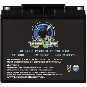 Mighty Max Battery Viper VP-2400-12 Volt 110 AH, Internal (INT) Terminal, 2400 Watt Car Audio High Current Power Cell Battery