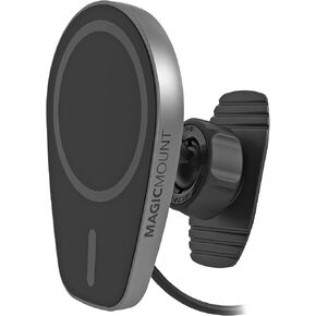 Scosche MPQMRDV-SP MagicMount™ Charge Pro Qi2 MagSafe Car Mount Charger, 15W Fast Magnetic Wireless Charging Phone Holder for Dashboard/Vent Compatible with Apple iPhone 15/14/13/12 Pro, Pro Max, Plus