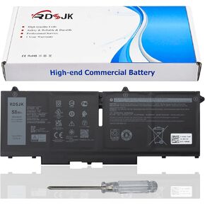 07KRV H4PVC Laptop Battery for Dell Latitude 5330 5430 5530 Precision 3570 P104F P104F005 P104F006 P137G P137G004 P137G005 P137G006 Series M69D0 0H4PVC O7KRV Y86WG 0Y86WG 78FWY 078FWY 4FVJG 15.2V 58Wh