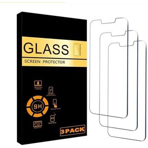 Glass Screen Protector for iPhone 15 Plus/iPhone 15 Pro Max [6.7 Inch] Display 3 Pack Tempered Glass, Sensor Protection, Dynamic Island Compatible, Case Friendly, Clear