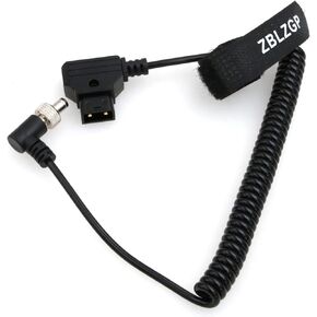 Power Cable D-Tap to Locking Collar DC 5.5X2.5mm Coiled for Decimator MD-HX DMON-Quad
