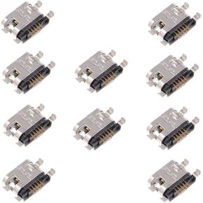 10Pcs SMD Panel Mount Phone Micro USB Type-B 5 Pin Female Connectors