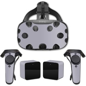 MightySkins Skin Compatible with HTC Vive Full Coverage - Solid Gray | Protective, Durable, and Unique Vinyl Decal wrap Cover | Easy to Apply, Remove, and Change Styles | Made in The USA