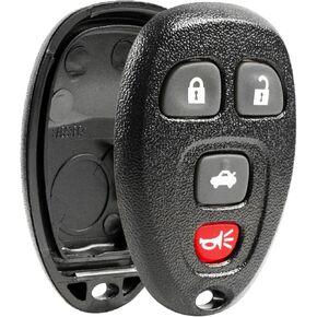 Case Shell Key Fob Keyless Entry Remote fits Buick Lucerne / Chevy Impala Monte Carlo / Cadillac DTS (OUC60270, OUC60221)
