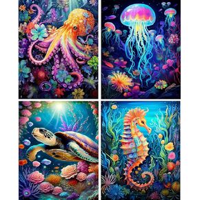 EIBEILI Diamond Painting Kits for Adults, Humming Bird 5D Diamond Art Kits for Beginner DIY Full Drill Diamond Dots Crystal Craft Kits for Home Wall Decor Gifts 11.8x15.7 inch
