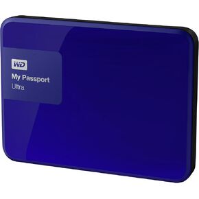 محرك الأقراص الصلبة الخارجي المحمول WD Blue My Passport Ultra سعة 2 تيرابايت - USB 3.0 - WDBBKD0020BBL-NESN