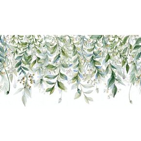 Amaonm 3D Removable Hanging Green Leaves Wall Decor Wall Decals Plants Leaf Wall Stickers Murals for Home Wall Background Kids Girsl Baby Bedroom Nursery Living Room Classroom Office (C11)