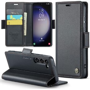 Samsung Galaxy S23 5G Wallet Case with [RFID Blocking] Card Holder Magnetic Kickstand,Leather Flip Protective Case Wallet for Samsung Galaxy S23 5G 6.1 Inch -Purple