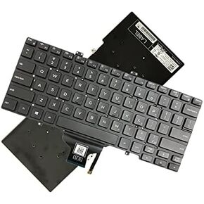 HSSDTECH Replacement for Dell Latitude 7400 3400 5400 7410 5401 5410 5411 Laptop Keyboard Backlit US RN86F 0RN86F (NOT Fit Latitude 7400 2-in-1)