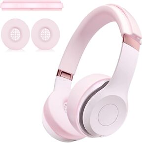 Solo 4 Earpad Covers,Headband, Made of Silicone Material, Suitable for Solo4 Wireless Earphones Earpad Covers，Head Cushion Cover, Protective Cushion Cover (Pink)