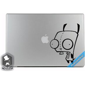 Invader Zim Cartoon Inspired Gir Robot Vinyl Decal Sticker for Apple MacBook Dell HP Alienware Asus Acer or Any Laptop Notebook PC Computer