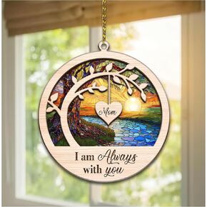 Hyturle Memorial Christmas Ornaments for Loss of Loved One - Memorial Suncatcher Ornament - Memorial Ornament for Christmas Tree - Christmas Memorial Keepsake, Sympathy Gifts for Loss of Mom Father