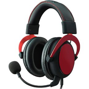 MightySkins Skin Compatible With Kingston HyperX Cloud II Gaming Headset - Solid Burgundy | Protective, Durable, and Unique Vinyl Decal wrap cover | Easy To Apply, Remove | Made in the USA