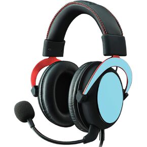 MightySkins Skin Compatible With Kingston HyperX Cloud II Gaming Headset - Solid Baby Blue | Protective, Durable, and Unique Vinyl Decal wrap cover | Easy To Apply, Remove | Made in the USA