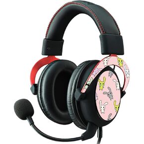 MightySkins Skin Compatible with Kingston HyperX Cloud II Gaming Headset - Bunny Bunches | Protective, Durable, and Unique Vinyl Decal wrap Cover | Easy to Apply, Remove | Made in The USA
