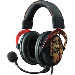MightySkins Skin Compatible with Kingston HyperX Cloud II Gaming Headset - Wooden Floral | Protective, Durable, and Unique Vinyl Decal wrap Cover | Easy to Apply, Remove | Made in The USA