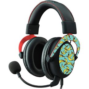 MightySkins Skin Compatible with Kingston HyperX Cloud II Gaming Headset - Bananas | Protective, Durable, and Unique Vinyl Decal wrap Cover | Easy to Apply, Remove | Made in The USA